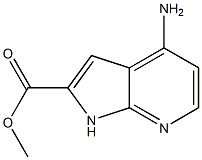 methyl 4-amino-1H-pyrrolo[2,3-b]pyridine-2-carboxylate 结构式