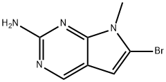 6-BROMO-7-METHYL-7H-PYRROLO[2,3-D]PYRIMIDIN-2-AMINE 结构式