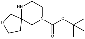 2-氧杂-6,9-二氮杂螺[4.5]癸烷-9-羧酸叔丁酯 结构式