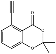 4H-1,3-Benzodioxin-4-one, 5-ethynyl-2,2-dimethyl- 结构式