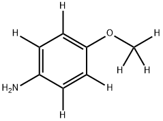 4-Amino-(methoxybenzene-d7) 结构式