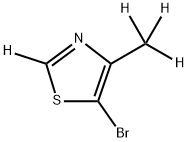 5-Bromo-4-methylthiazole-d4 结构式