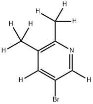 5-bromo-2,3-bis(methyl-d3)pyridine-4,6-d2 结构式