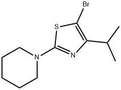 5-Bromo-4-(iso-propyl)-2-(piperidino)thiazole 结构式