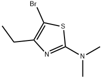 5-Bromo-4-ethyl-2-(dimethylamino)thiazole 结构式
