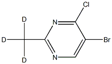5-Bromo-4-chloro-2-(methyl-d3)-pyrimidine 结构式