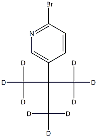 2-Bromo-5-(tert-butyl-d9)-pyridine 结构式