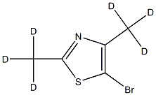 5-Bromo-2,4-(dimethyl-d6)-thiazole 结构式