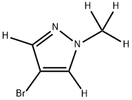 4-Bromo-1-(methyl)pyrazole-d5 结构式