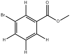 3-溴苯甲酸甲酯-2,4,5,6-D4 结构式