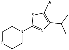 5-Bromo-4-(iso-propyl)-2-(morpholino)thiazole 结构式