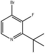 4-Bromo-3-fluoro-2-(tert-butyl)pyridine 结构式
