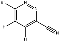 3-Bromo-6-cyanopyridazine-d2 结构式