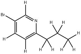3-Bromo-6-(n-propyl)pyridine-d10 结构式