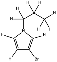 3-Bromo-1-(n-propyl)pyrrole-d10 结构式