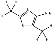 4-Amino-(2,5-dimethyl-d6)-thiazole 结构式