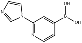2-(Imidazol-1-yl)pyridine-4-boronic acid 结构式