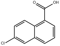6-氯-1-萘甲酸 结构式