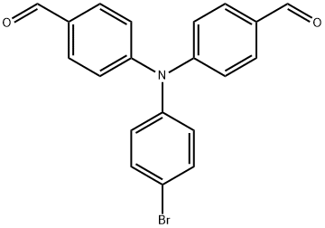 4,4'-((4-溴苯基)氮杂二基)二苯甲醛 结构式