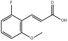 (E)-3-(2-fluoro-6-methoxyphenyl)acrylic acid 结构式