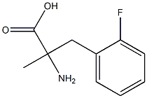 2-amino-3-(2-fluorophenyl)-2-methylpropanoic acid 结构式