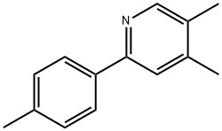 4,5-二甲基-2-(4-甲基苯基)吡啶 结构式
