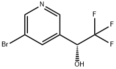 (R)-1-(5-溴吡啶-3-基)-2,2,2-三氟乙醇 结构式