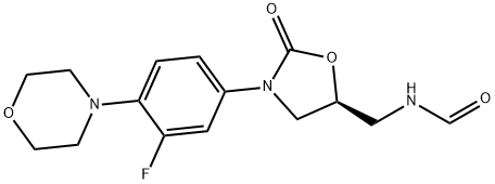 (S)-N-((3-(3-fluoro-4-morpholinophenyl)-2-oxooxazolidin-5- yl)methyl)formamide 结构式