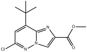 8-(叔丁基)-6-氯咪唑并[1,2-B]吡啶-2-羧酸甲酯 结构式