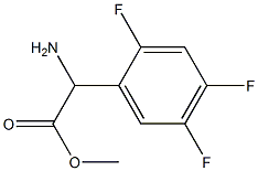 METHYL 2-AMINO-2-(2,4,5-TRIFLUOROPHENYL)ACETATE 结构式