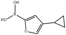 4-(Cyclopropyl)furan-2-boronic acid 结构式