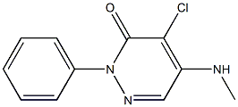 4-chloro-5-(methylamino)-2-phenyl-3(2H)-pyridazinone 结构式