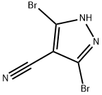 3,5-二溴-4-氰基吡唑 结构式