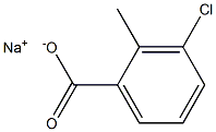 sodium 3-chloro-2-methylbenzoate 结构式
