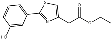ethyl 2-(2-(3-hydroxyphenyl)thiazol-4-yl)acetate 结构式