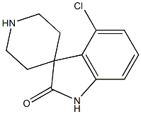 4-氯螺[二氢吲哚-3,4'-哌啶]-2-酮 结构式