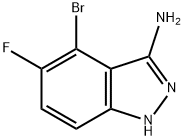 4-bromo-5-fluoro-1H-indazol-3-amine 结构式