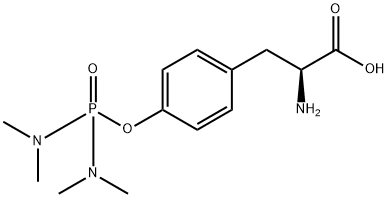 (2S)-2-氨基-3-(4-(双(二甲基氨基)磷酰基)苯基)丙酸 结构式