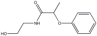 N-(2-hydroxyethyl)-2-phenoxypropanamide 结构式