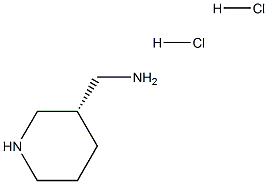 (S)-哌啶-3-甲胺二盐酸盐 结构式