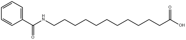 12-(benzoylamino)dodecanoic acid 结构式