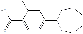4-cycloheptyl-2-methylbenzoic acid 结构式