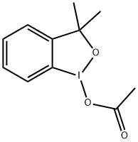 1-乙酰氧基-1,3-二氢-3,3-二甲基-1,2-苯并碘氧戊环 结构式