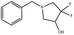 1-benzyl-4,4-difluoropyrrolidin-3-ol 结构式