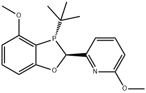 2-((2S,3S)-3-(叔丁基)-4-甲氧基-2,3-二氢苯并[D][1,3]氧杂磷杂环戊烯-2-基)-6-甲氧基吡啶 结构式