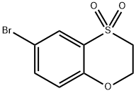 6-bromo-2,3-dihydrobenzo[b][1,4]oxathiine 4,4-dioxide 结构式