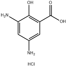 3,5-Diamino-2-hydroxybenzoic acid hydrochloride 结构式