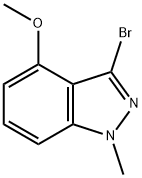 3-Bromo-4-methoxy-1-methyl-1H-indazole 结构式