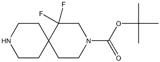 tert-butyl 1,1-difluoro-3,9-diazaspiro[5.5]undecane-3-carboxylate 结构式