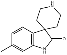 6-甲基螺[二氢吲哚-3,4'-哌啶]-2-酮 结构式